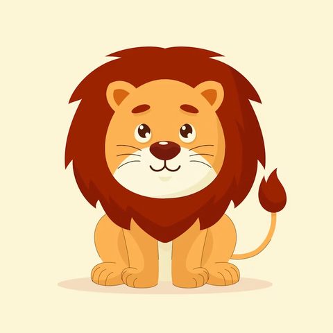 Lion for kids school project